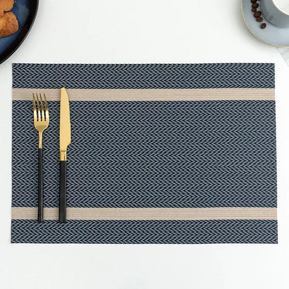 Heat-Resistant PVC Woven Dining Table Placemats