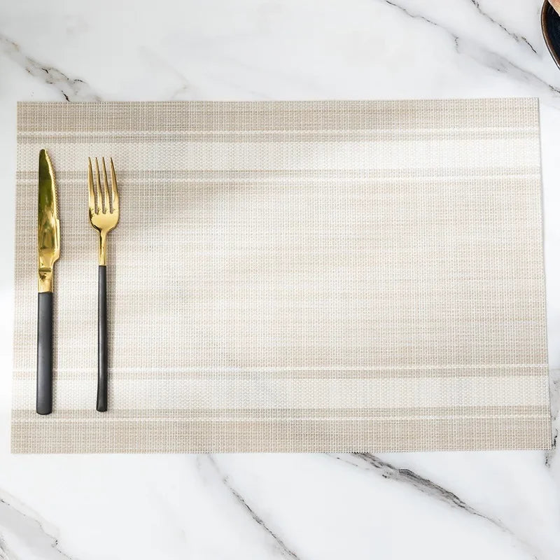 Heat-Resistant PVC Woven Dining Table Placemats