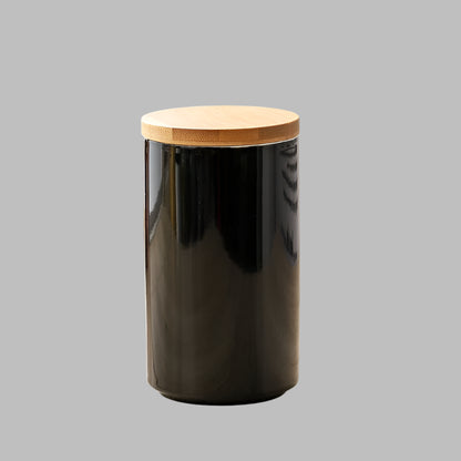Nordic Ceramic Sealed Storage Jar with Bamboo Lid