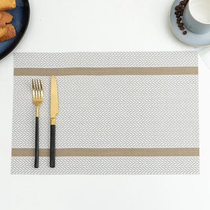 Heat-Resistant PVC Woven Dining Table Placemats