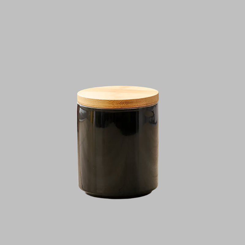 Nordic Ceramic Sealed Storage Jar with Bamboo Lid