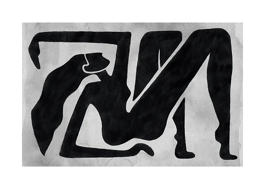 Abstract Black & White Wall Art Poster
