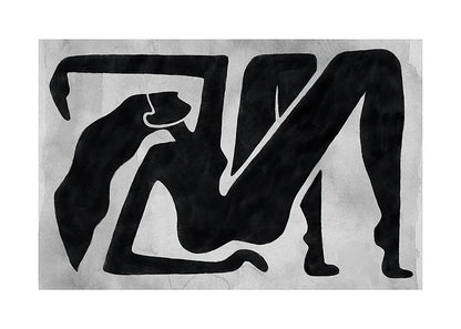Abstract Black & White Wall Art Poster