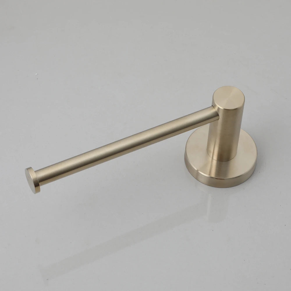 Brushed Gold Wall-Mounted Bathroom Hardware Set