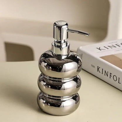 Ceramic Soap & Sanitizer Dispenser for Bathroom & Kitchen