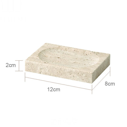 Beige Travertine Marble Bathroom Accessory Set