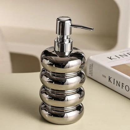 Ceramic Soap & Sanitizer Dispenser for Bathroom & Kitchen