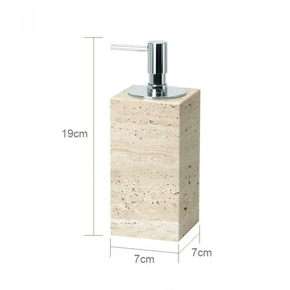Beige Travertine Marble Bathroom Accessory Set