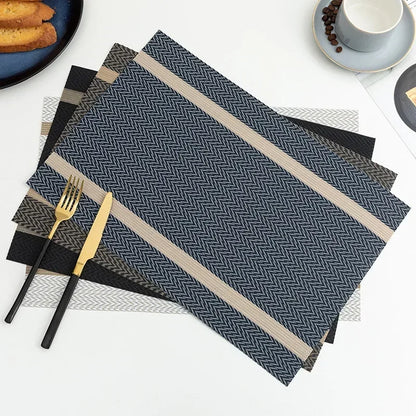 Heat-Resistant PVC Woven Dining Table Placemats