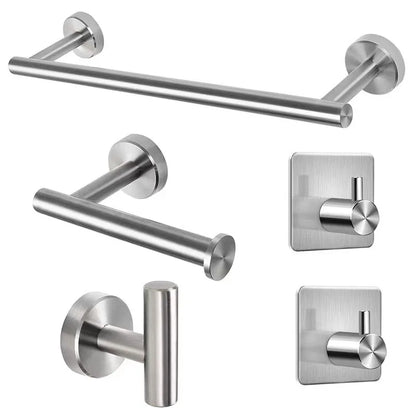 Gold Stainless Steel Wall-Mounted Towel & Tissue Holder
