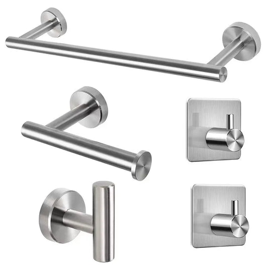 Gold Stainless Steel Wall-Mounted Towel & Tissue Holder