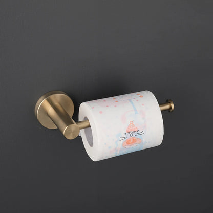 Brushed Gold Wall-Mounted Bathroom Hardware Set