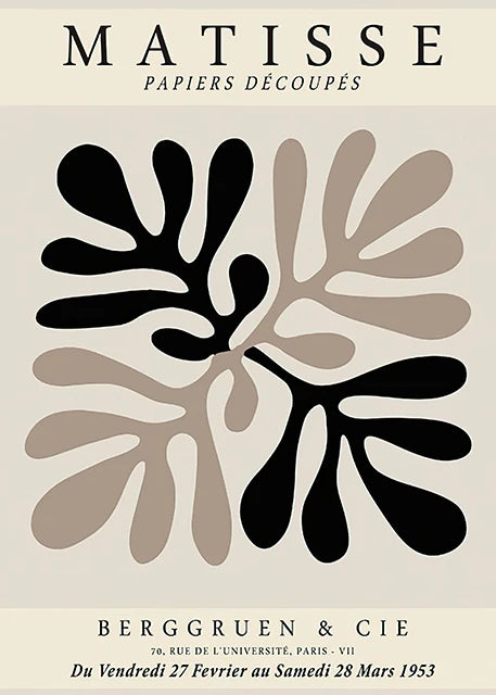 Abstract Black & White Wall Art Poster