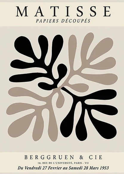 Abstract Black & White Wall Art Poster