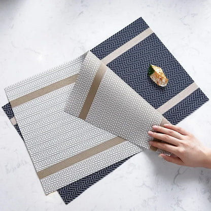 Heat-Resistant PVC Woven Dining Table Placemats