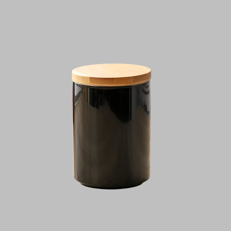 Nordic Ceramic Sealed Storage Jar with Bamboo Lid