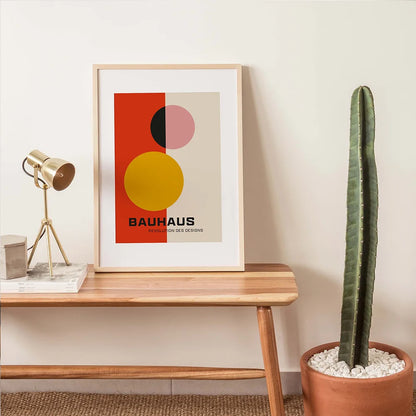Bauhaus Geometric Canvas Wall Art