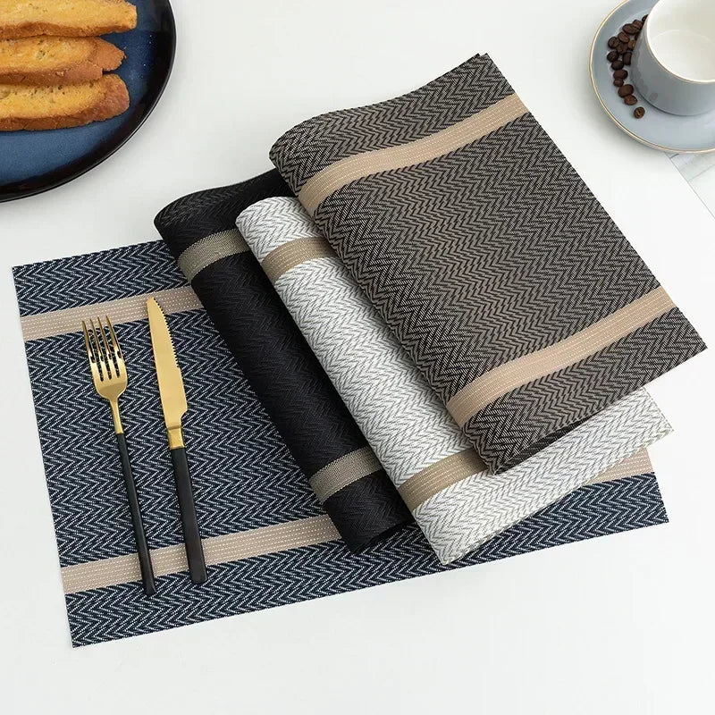 Heat-Resistant PVC Woven Dining Table Placemats