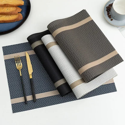 Heat-Resistant PVC Woven Dining Table Placemats