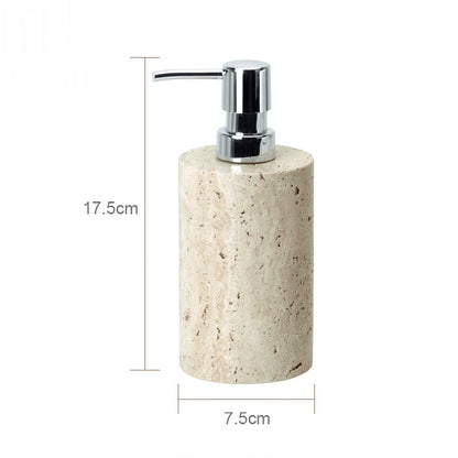 Beige Travertine Marble Bathroom Accessory Set