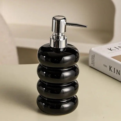 Ceramic Soap & Sanitizer Dispenser for Bathroom & Kitchen