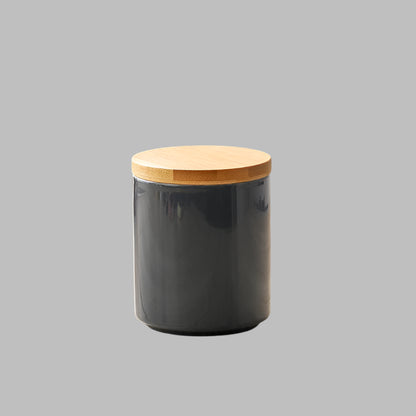 Nordic Ceramic Sealed Storage Jar with Bamboo Lid
