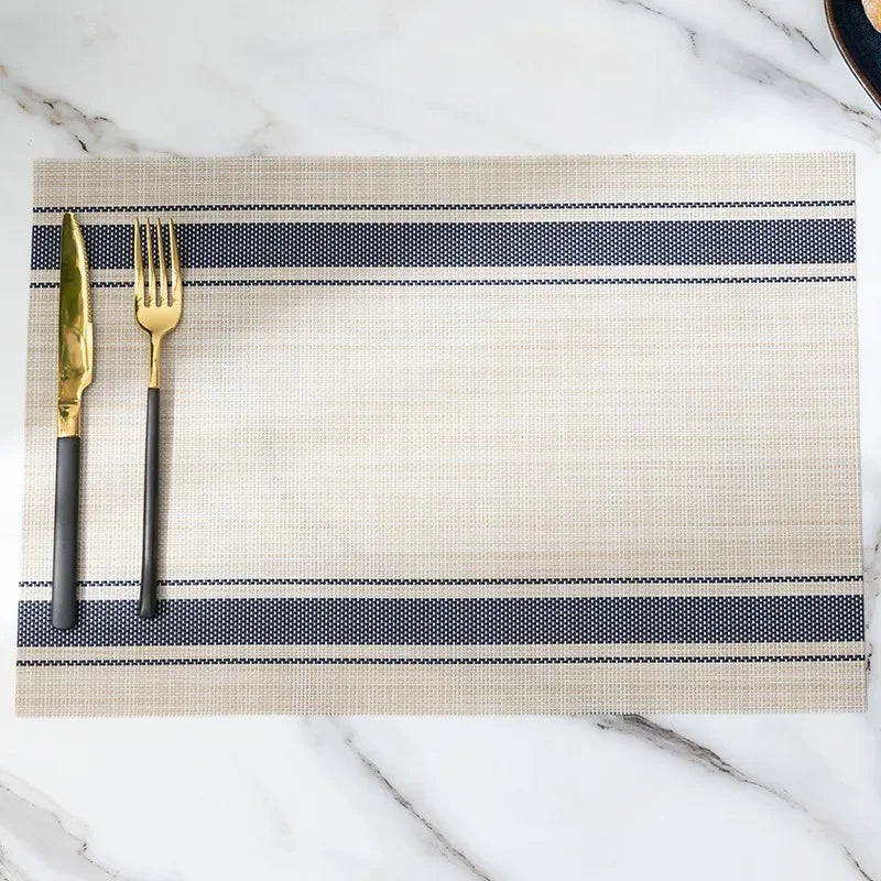 Heat-Resistant PVC Woven Dining Table Placemats