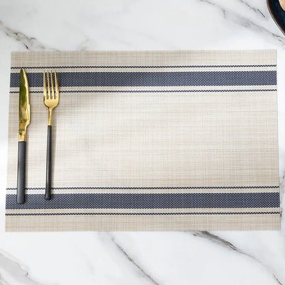 Heat-Resistant PVC Woven Dining Table Placemats
