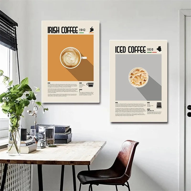 Coffee Recipe Canvas Wall Art