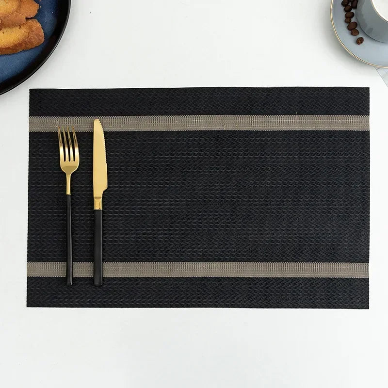 Heat-Resistant PVC Woven Dining Table Placemats
