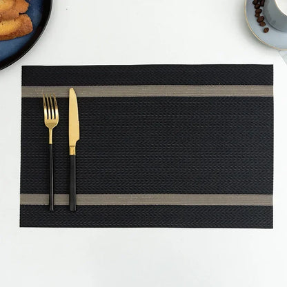 Heat-Resistant PVC Woven Dining Table Placemats