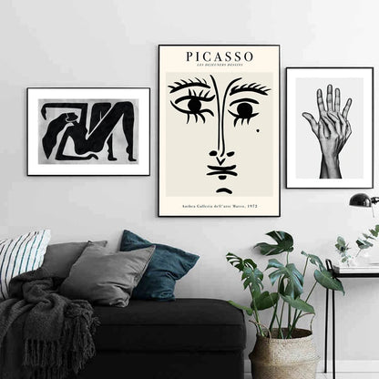 Abstract Black & White Wall Art Poster