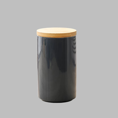 Nordic Ceramic Sealed Storage Jar with Bamboo Lid