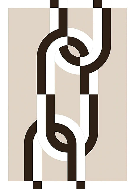 Abstract Black & White Wall Art Poster