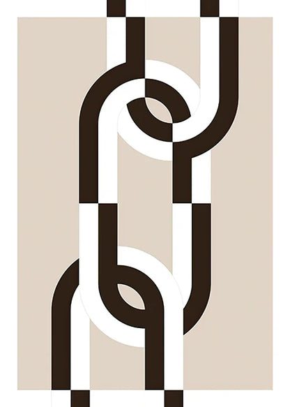Abstract Black & White Wall Art Poster