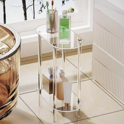 Transparent Acrylic Side Table – Minimalist Modern Accent Furniture