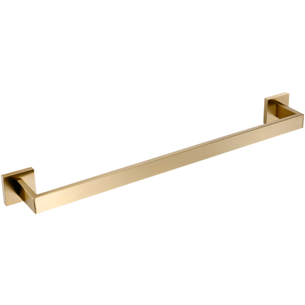 Complete 6-Piece Brushed Gold Bathroom Hardware Kit