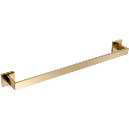Complete 6-Piece Brushed Gold Bathroom Hardware Kit