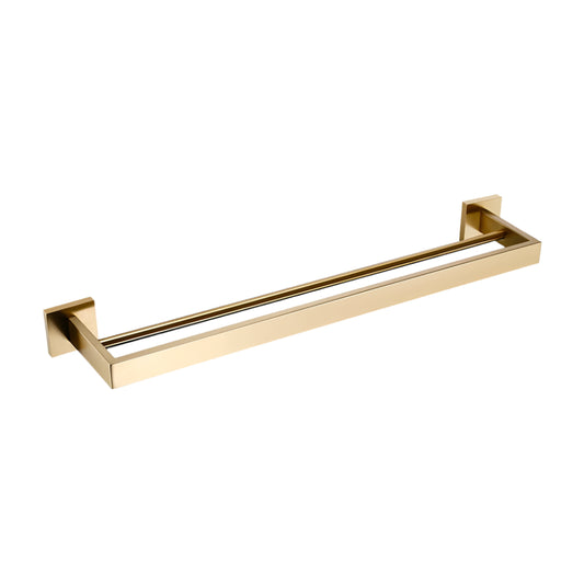 Complete 6-Piece Brushed Gold Bathroom Hardware Kit